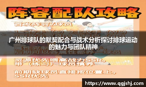 广州排球队的默契配合与战术分析探讨排球运动的魅力与团队精神